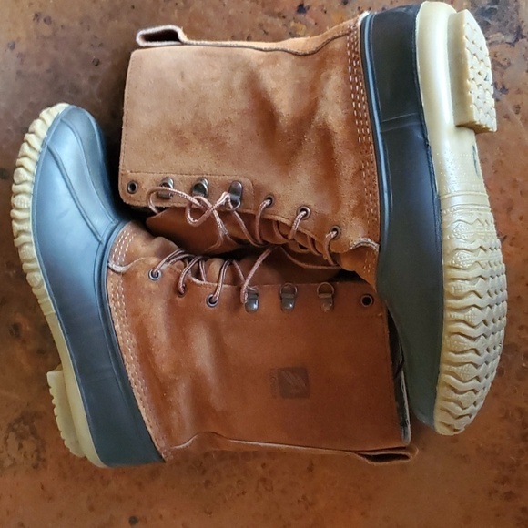 LaCrosse Vintage Gum Tread Removable Insulated Liner Lace-up Duck Sz 9 Boots - Picture 3 of 9